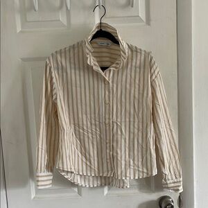 Chic Striped Button-Up Shirt